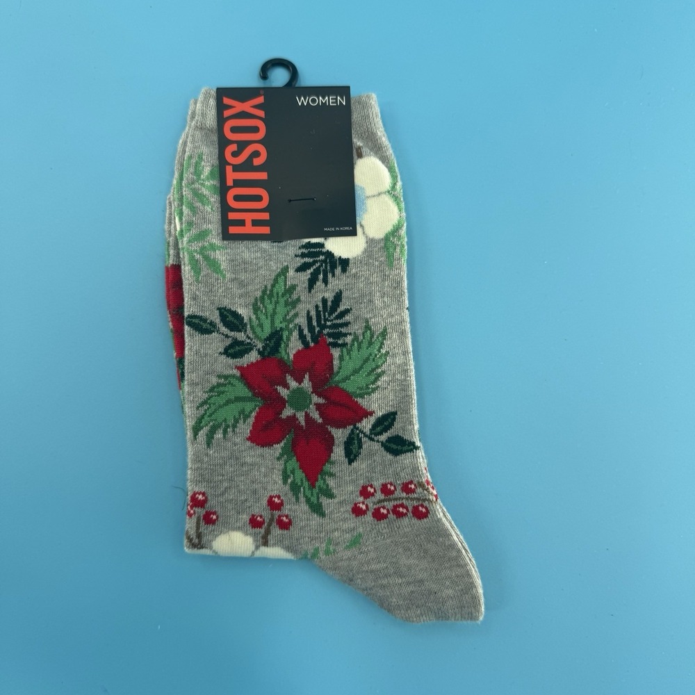 Hot Sox Women's Floral Crew Socks Women's 9-11